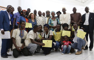 Kawral at the Exhibition Opening in Bamako