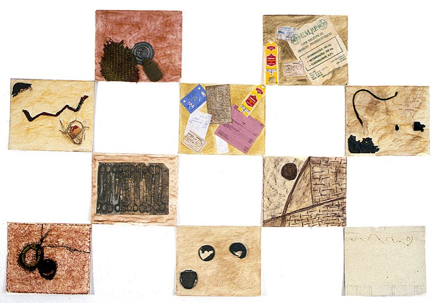 Cadeaux De Le Rue 1 (Gifts From the Streets), 6 feet x 5 feet, mixed media, 1999